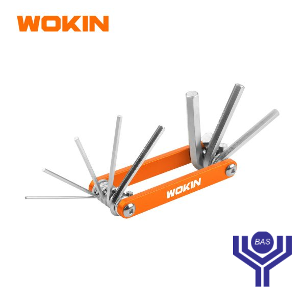 Folding Allen Key / Hex Key Set ( 8PCS ) Wokin Brand - BAS Kuwait
