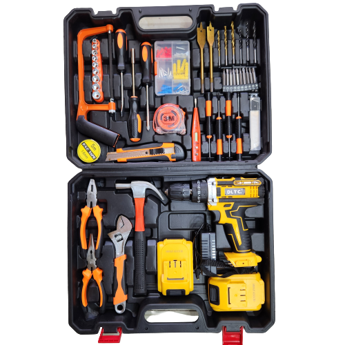 Cordless drill with tools set (2) - BAS kuwait