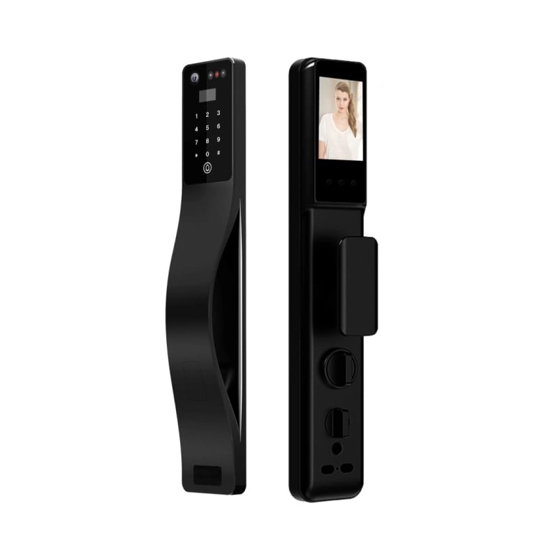 Smart Lock A7 - Keyless Entry - Face & Palm Recognition, Fingerprint, Pass code, key card, Mobile App (Wifi) - BAS Kuwait