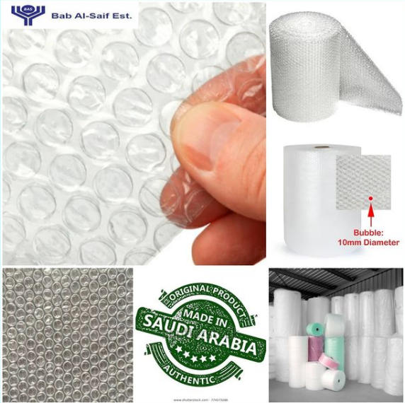Air bubble film/wrap roll for packaging - BAS Kuwait