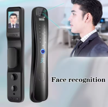 Smart Lock Q10 - Keyless Entry - Face recognition, Fingerprint, Pass code, key card, Mobile App (wifi) 