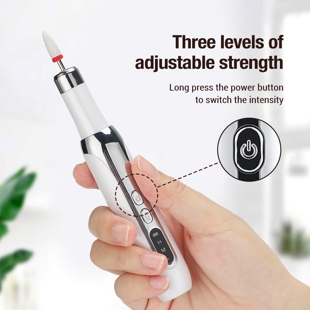 Wireless Nail Instrument I Cordless Nail drill I Portable Nail Polisher & Grinder - BAS Kuwait 