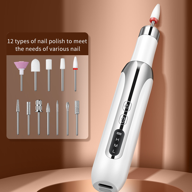 Wireless Nail Instrument I Cordless Nail drill I Portable Nail Polisher & Grinder - BAS Kuwait 