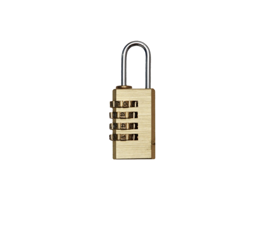 Luggage Pad Lock number Brass (small) - BAS Kuwait