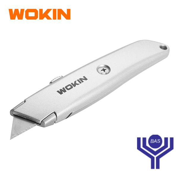 Utility Knife with Aluminium alloy body  61 x 19mm Wokin Brand - BAS Kuwait