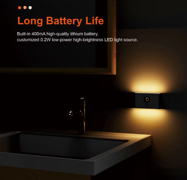 Motion Sensor Night Light Wall Lamp - BAS Kuwait