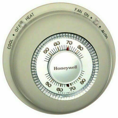Honeywell Home Round Thermostat with 1H/1C Single Stage Heating and Cooling T87N1000 - BAS Kuwait
