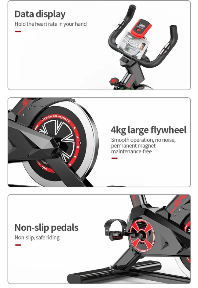 Indoor Spinning Bike I Home Exercise bike for fitness training - BAS Kuwait