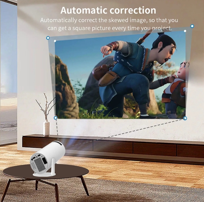 Projector LED 4K Portable auto Focus Android / IOS 5G Wifi BT5 - BAS Kuwait