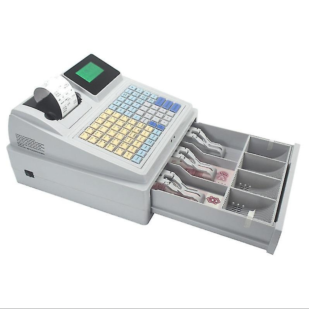 POS Cash Register Machine with Barcode Label Printing - BAS Kuwait