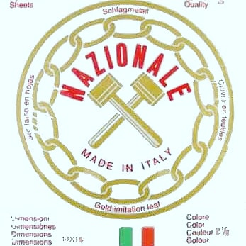 Nazionale silver paper and gold imitation leaf paper italy - BAS Kuwait