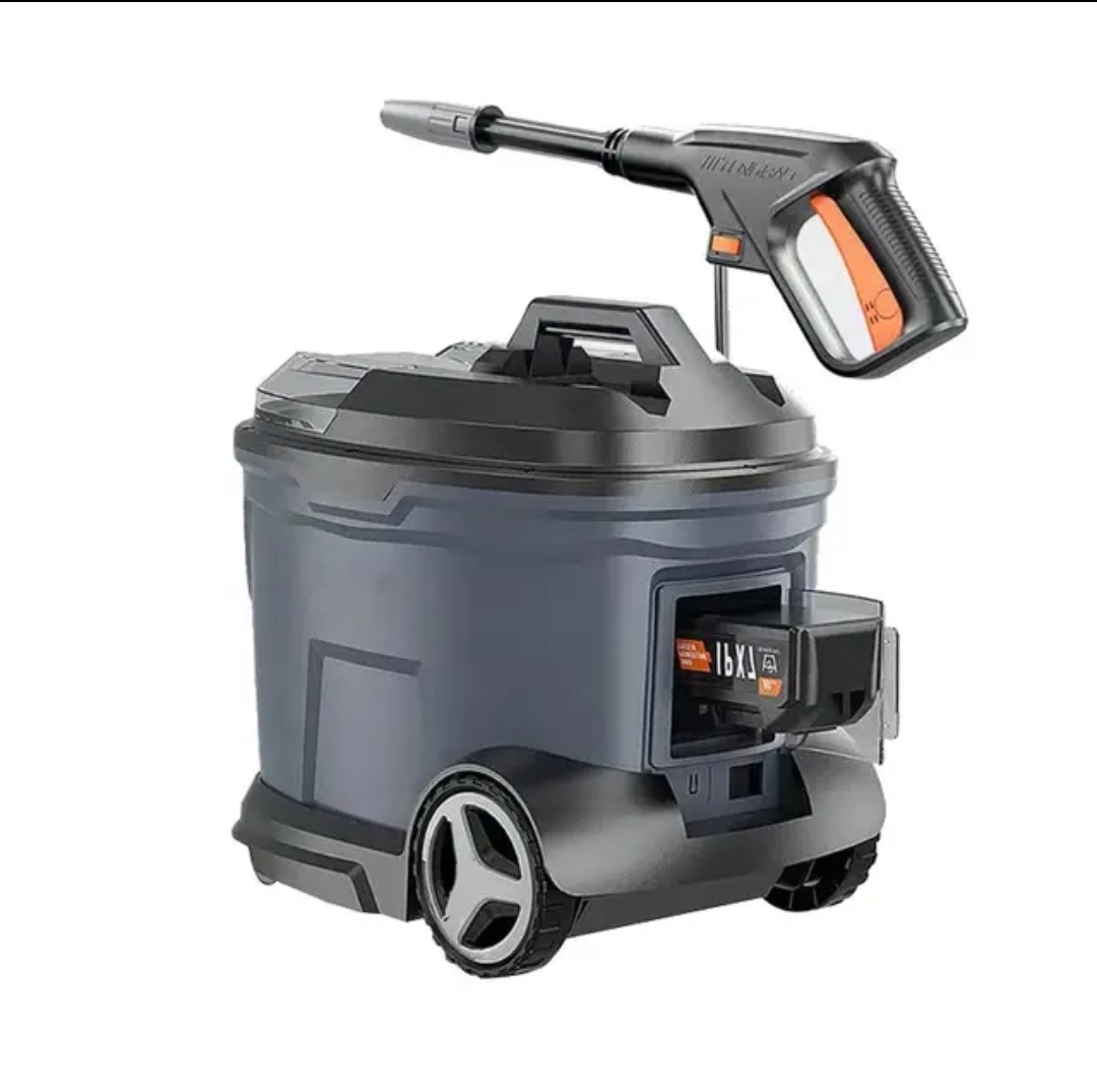 Cordless High Pressure Washer with Drum Trolley 21V - BAS Kuwait