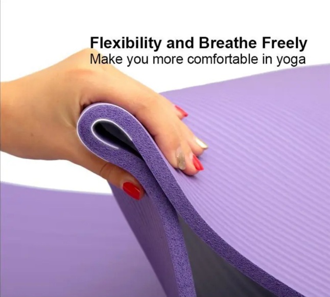 Yoga Mat 10mm With carry Strap - BAS Kuwait