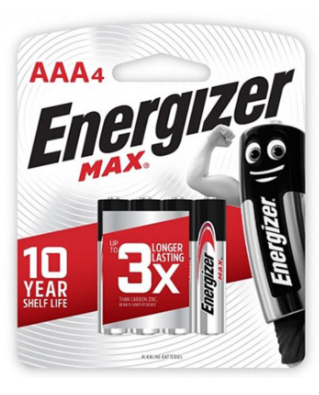 Energizer AAA Batteries (4pcs) - BAS Kuwait