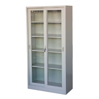 Steel File Cabinet / Locker with Sliding Glass Door - BAS Kuwait