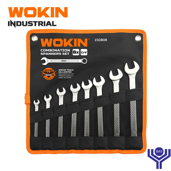 Industrial Combination spanner set ( 8PCS ) Wokin Brand - BAS Kuwait