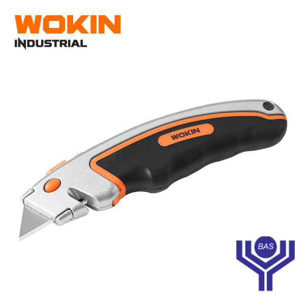 Industrial Utility Knife with Aluminium alloy body 61 x 19mm Wokin Brand - BAS Kuwait