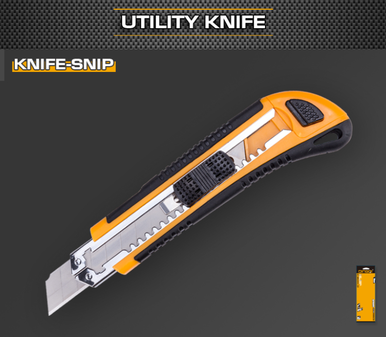 Utility Retractable Blade Cutting Knife Sharp 100mm DINGQI BRAND - BAS Kuwait