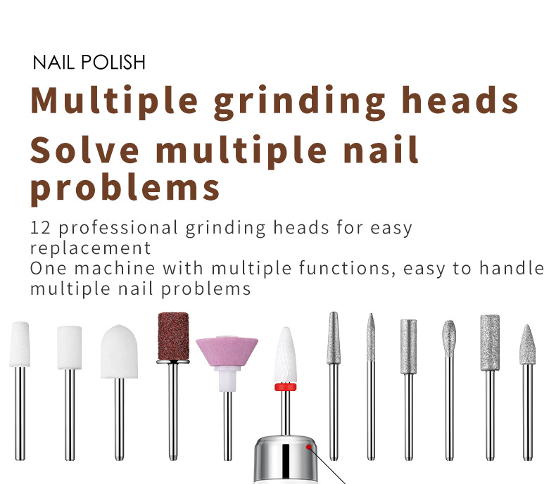 Wireless Nail Instrument I Cordless Nail drill I Portable Nail Polisher & Grinder - BAS Kuwait 