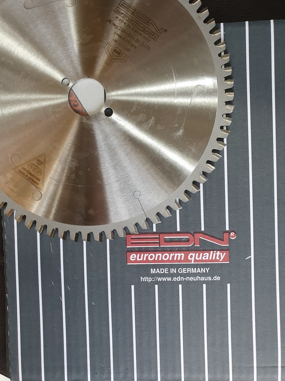 EDN Brand - Circular Saw blades GERMANY for cutting aluminum and wood laminate- blade Sound proof, vibration resistance- BAS Kuwait