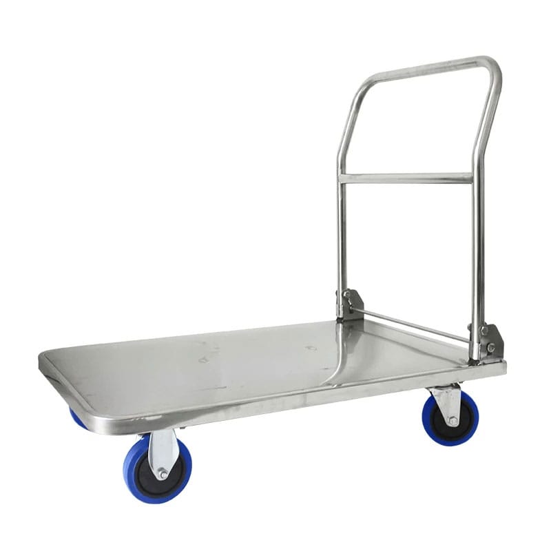 Foldable Hand Trolley 300 Kg Stainless Steel grade 304 / platform Hand Truck food grade - BAS Kuwait