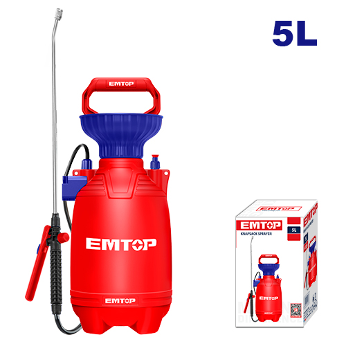 Pressure Water Sprayer 5 liter EMTOP BRAND - BAS Kuwait
