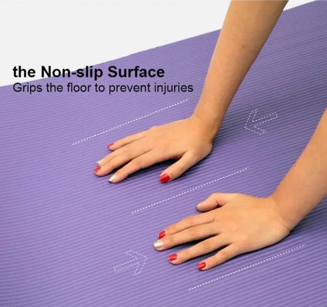 Yoga Mat 10mm With carry Strap - BAS Kuwait
