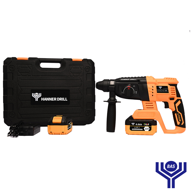 Cordless Rotary Hammer 20 V with 2 batteries - BAS Kuwait