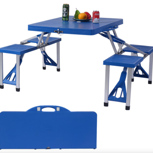 Foldable Table and Chairs set (Plastic) - BAS Kuwait