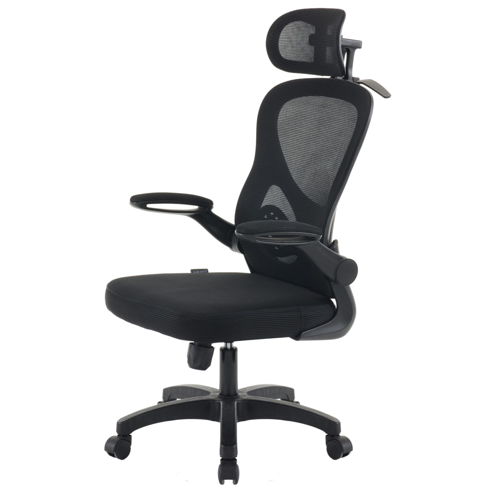 Office Chair Modern Nylon Base Adjustable Reclining Height Adjustable - BAS Kuwait