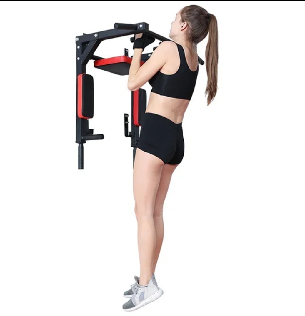 Wall mounted Pull up bar I Dip Station I Multifunctional for Core & Arms - BAS Kuwait