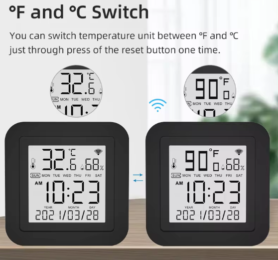 Smart IR Remote Temperature And Humidity Detector App Controlled AC Temperature Easy Connection - BAS Kuwait