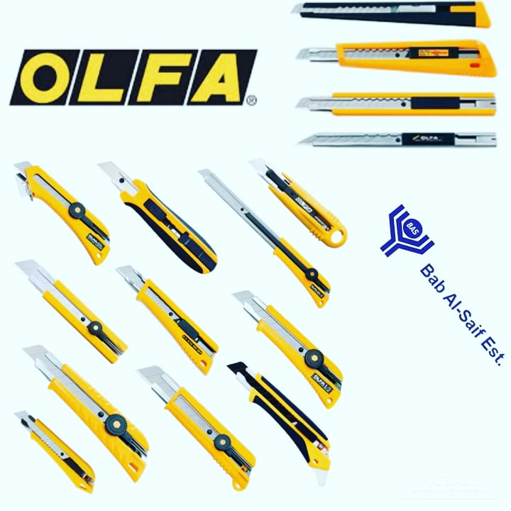 Olfa cutters , knifes and spare blades JAPAN - BAS Kuwait
