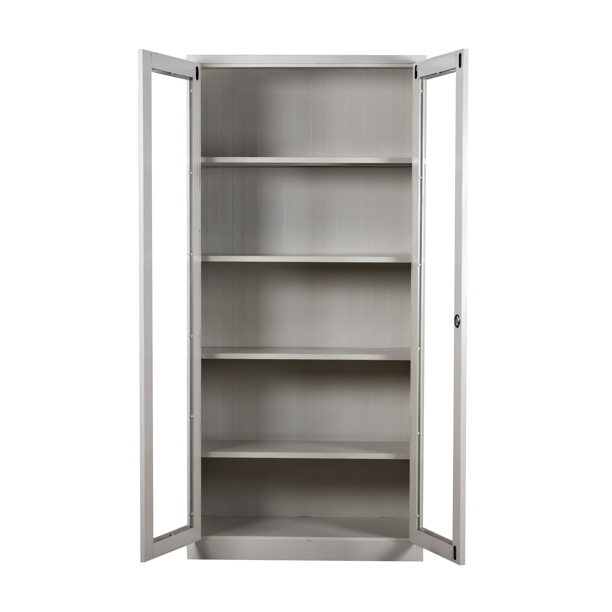 Steel File Cabinet with Glass Door 5 shelves - BAS Kuwait