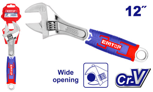  Adjustable Wrench EMTOP BRAND - BAS Kuwait