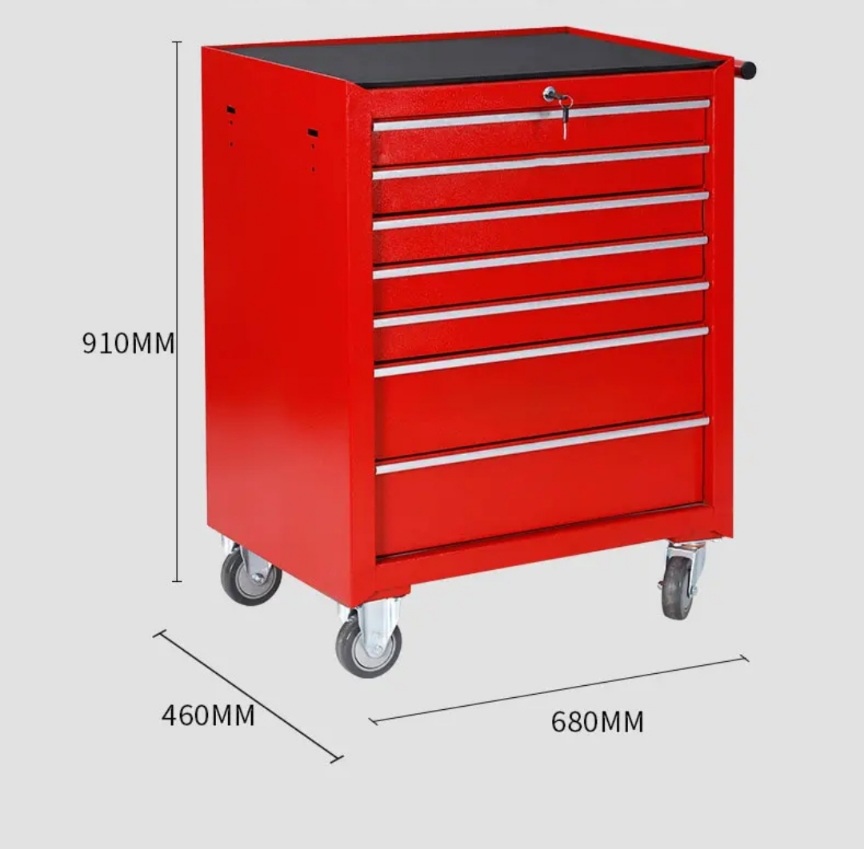 Tools Cabinet 7 Drawer with Wheels - BAS Kuwait