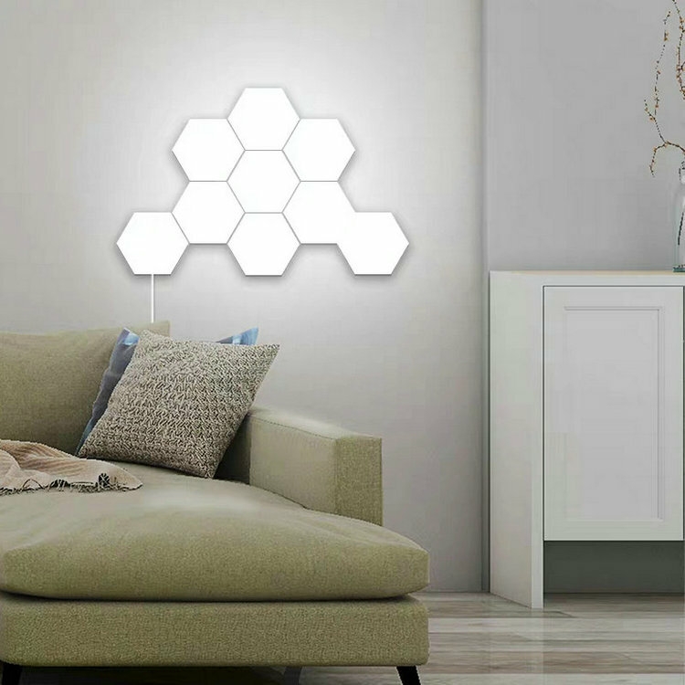 Smart Led Light honeycomb design 6pc set - BAS kuwait