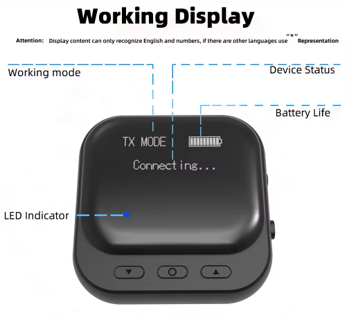 Adapter Intelligent One To Two BT Transmitter For TV Computer Airplane Bluetooth Connector - BAS Kuwait