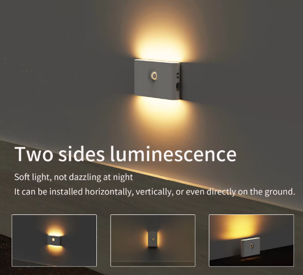 Motion Sensor Night Light Wall Lamp - BAS Kuwait