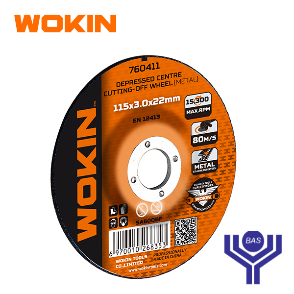 Depressed centre cutting off wheel (METAL) Wokin Brand - BAS Kuwait