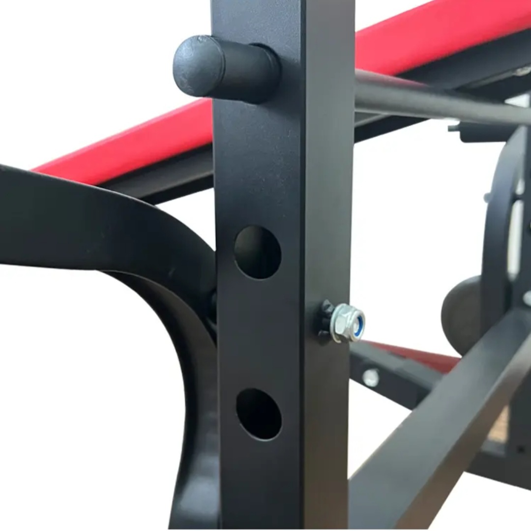 Adjustable Bench Press with Barbell stand I Foldable Multifunctional Fitness Bench - BAS Kuwait